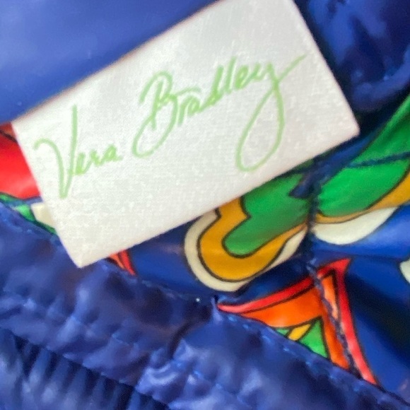 Vera Bradley Puffer Reversible Tote in Venitian Paisley Navy - Picture 3 of 14